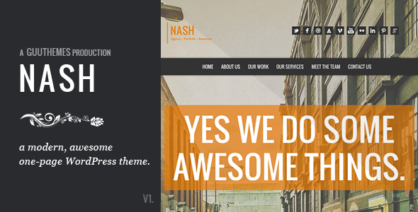 NASH Preview Wordpress Theme - Rating, Reviews, Preview, Demo & Download