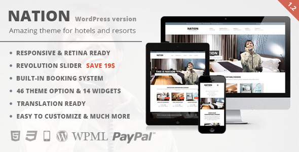 Nation Hotel Preview Wordpress Theme - Rating, Reviews, Preview, Demo & Download