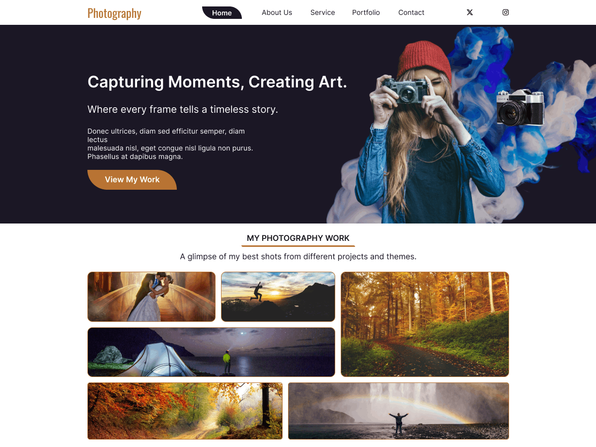 Nature Photography Preview Wordpress Theme - Rating, Reviews, Preview, Demo & Download