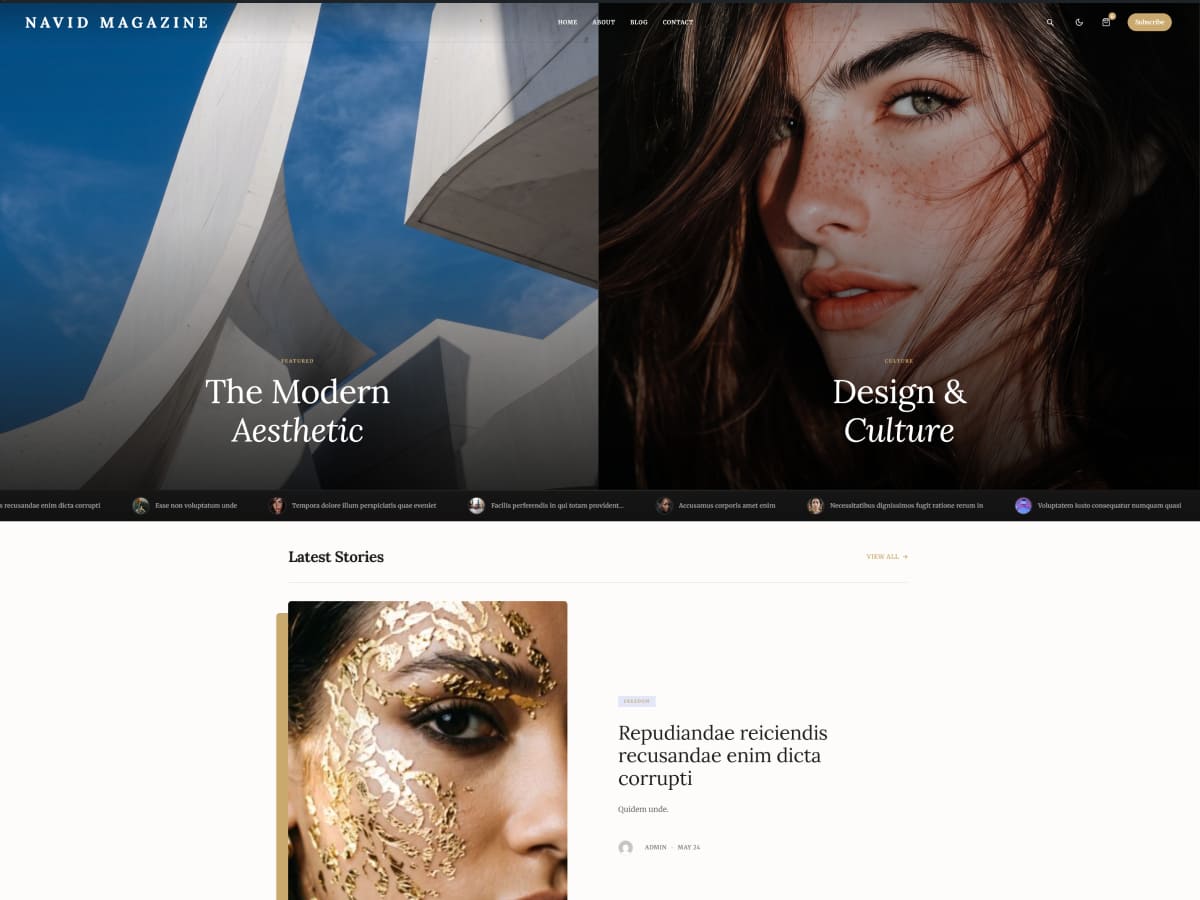 Navid Magazine Preview Wordpress Theme - Rating, Reviews, Preview, Demo & Download