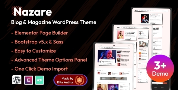 Nazare Preview Wordpress Theme - Rating, Reviews, Preview, Demo & Download