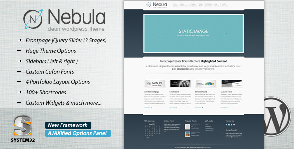 Nebula Preview Wordpress Theme - Rating, Reviews, Preview, Demo & Download