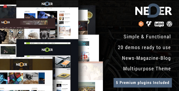Neder Preview Wordpress Theme - Rating, Reviews, Preview, Demo & Download