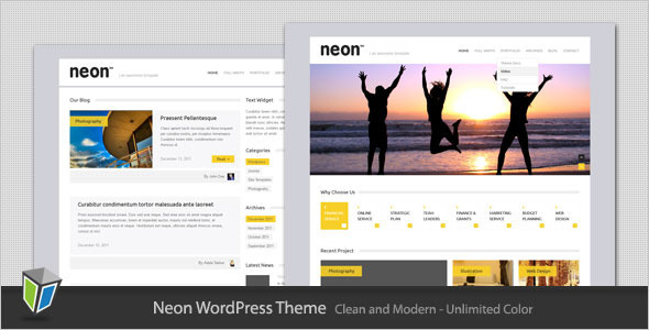 Neon Preview Wordpress Theme - Rating, Reviews, Preview, Demo & Download