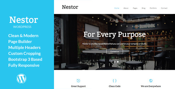 Nestor Preview Wordpress Theme - Rating, Reviews, Preview, Demo & Download