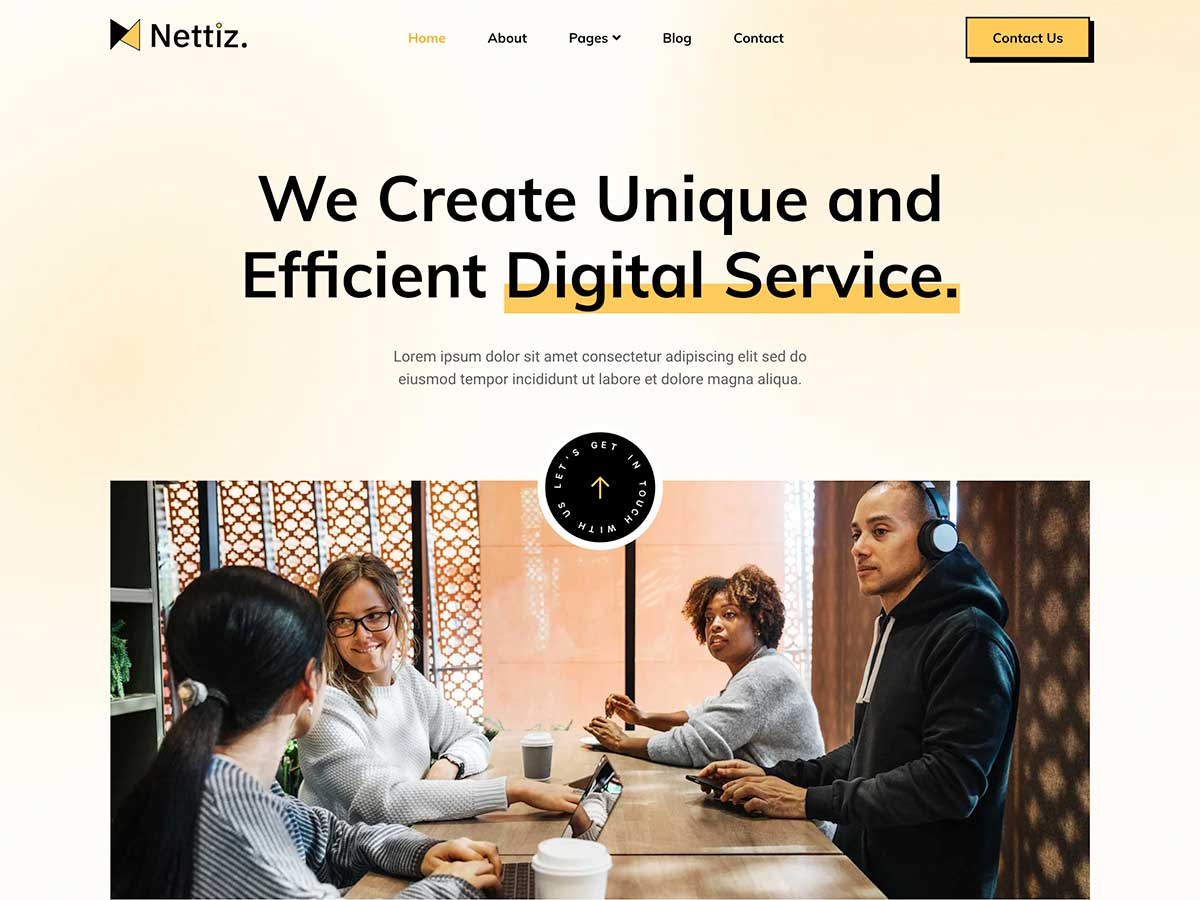 Nettiz Preview Wordpress Theme - Rating, Reviews, Preview, Demo & Download
