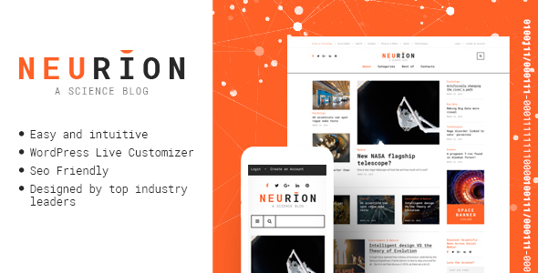 Neurion Preview Wordpress Theme - Rating, Reviews, Preview, Demo & Download