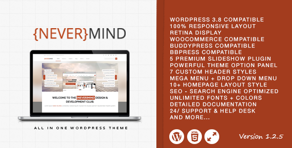 Nevermind Preview Wordpress Theme - Rating, Reviews, Preview, Demo & Download