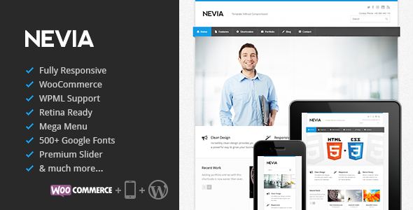 Nevia Preview Wordpress Theme - Rating, Reviews, Preview, Demo & Download