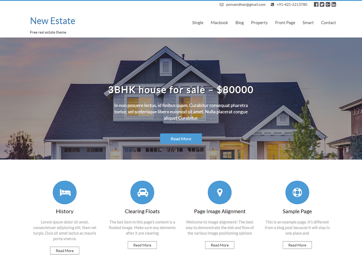 New Estate Preview Wordpress Theme - Rating, Reviews, Preview, Demo & Download