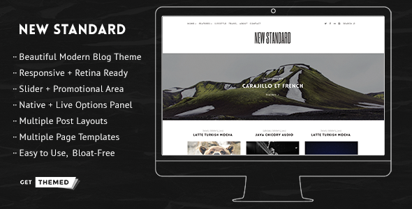 New Standard Preview Wordpress Theme - Rating, Reviews, Preview, Demo & Download