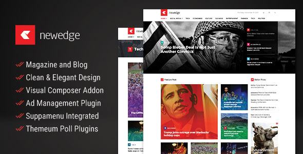 NewEdge Preview Wordpress Theme - Rating, Reviews, Preview, Demo & Download