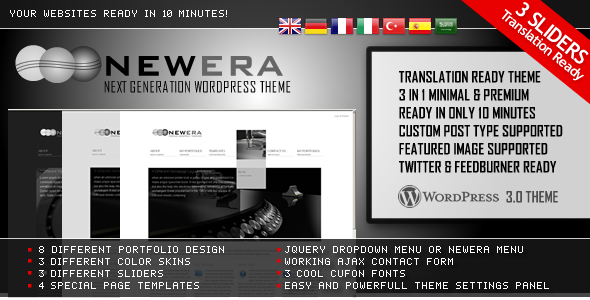 NewEra 3 Preview Wordpress Theme - Rating, Reviews, Preview, Demo & Download