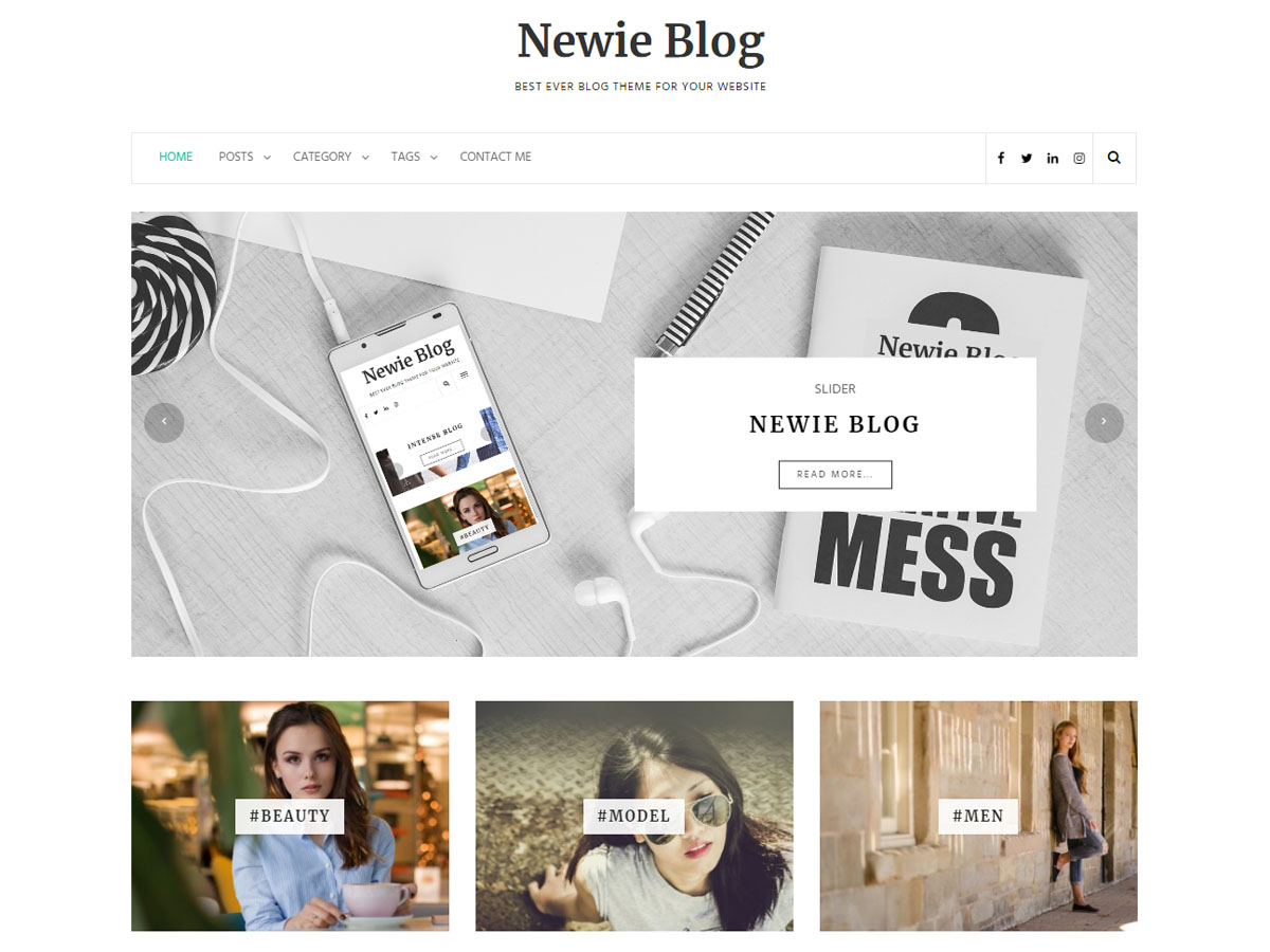 Newie Preview Wordpress Theme - Rating, Reviews, Preview, Demo & Download