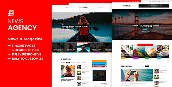 News Agency Preview Wordpress Theme - Rating, Reviews, Preview, Demo & Download