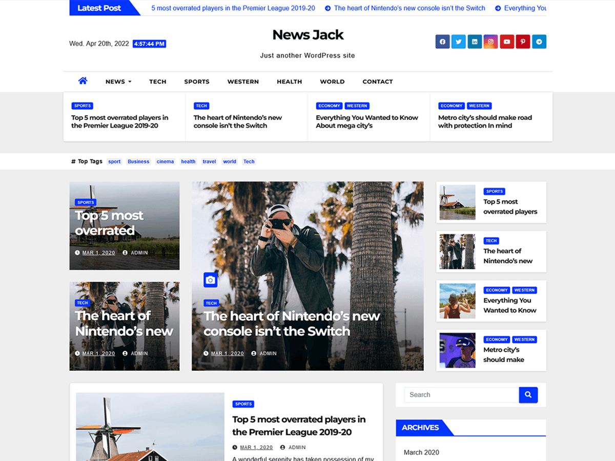 News Jack Preview Wordpress Theme - Rating, Reviews, Preview, Demo & Download