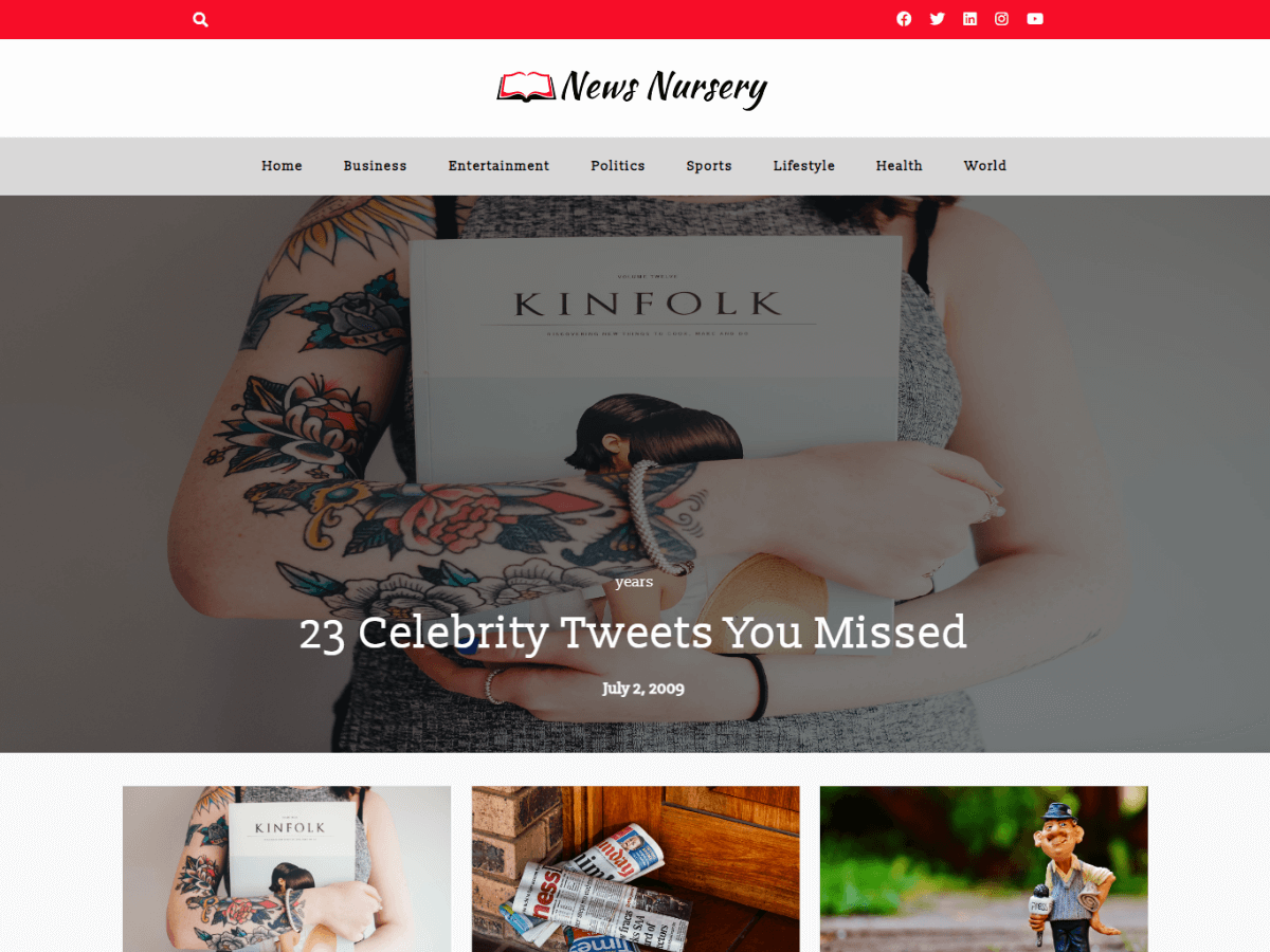 News Nursery Preview Wordpress Theme - Rating, Reviews, Preview, Demo & Download