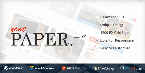 News Paper Preview Wordpress Theme - Rating, Reviews, Preview, Demo & Download