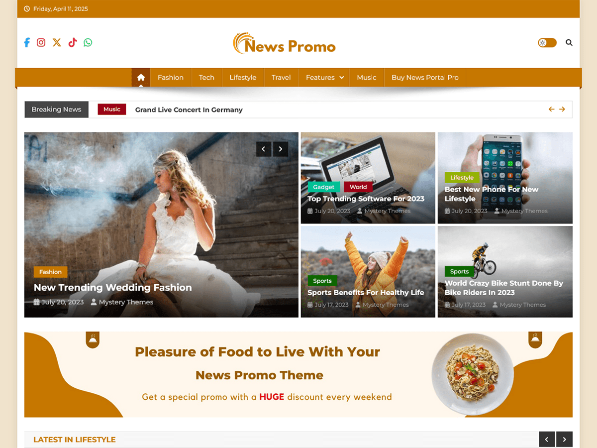News Promo Preview Wordpress Theme - Rating, Reviews, Preview, Demo & Download
