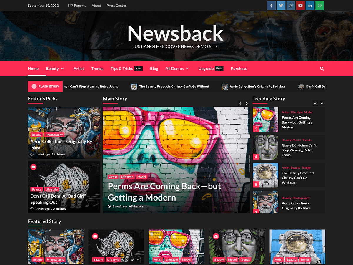 Newsback Preview Wordpress Theme - Rating, Reviews, Preview, Demo & Download