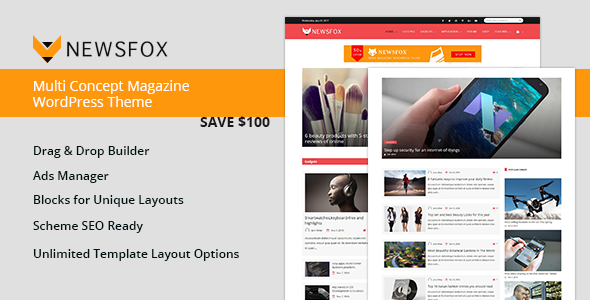 Newsfox Preview Wordpress Theme - Rating, Reviews, Preview, Demo & Download