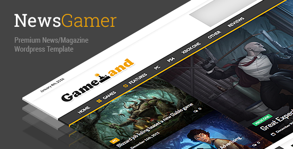 NewsGamer Preview Wordpress Theme - Rating, Reviews, Preview, Demo & Download
