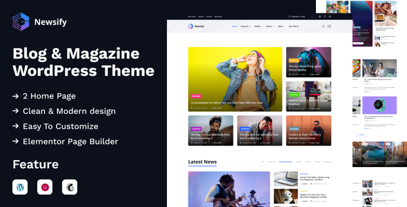 Newsify Preview Wordpress Theme - Rating, Reviews, Preview, Demo & Download
