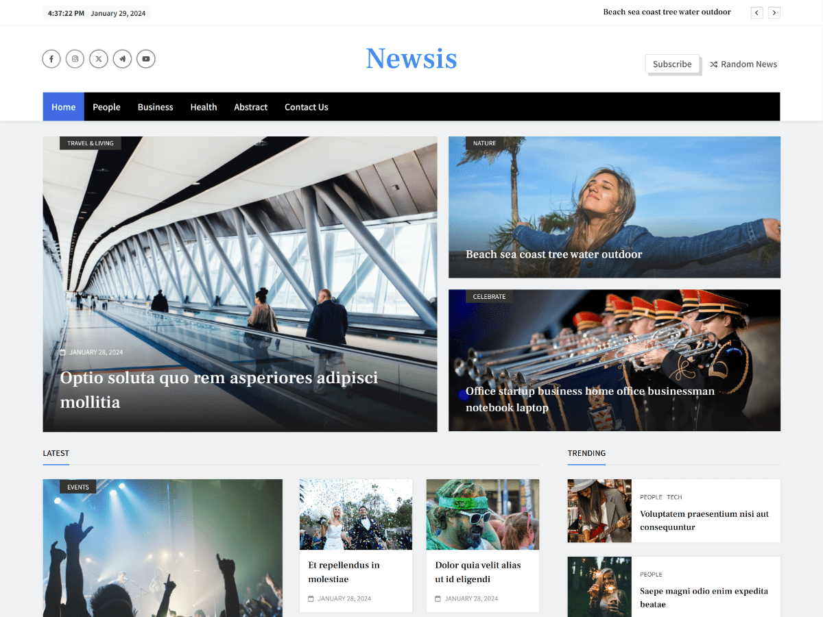 Newsis Preview Wordpress Theme - Rating, Reviews, Preview, Demo & Download