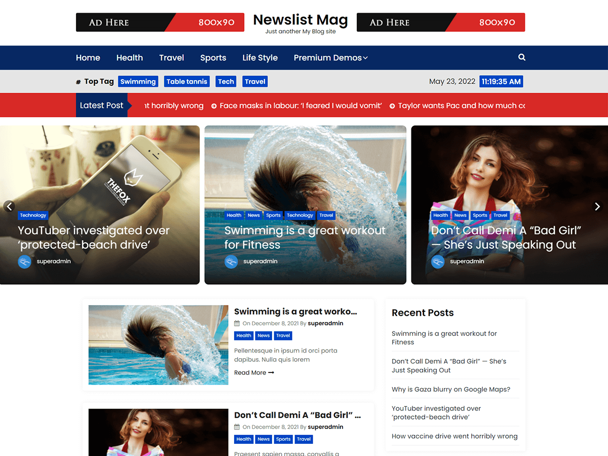 Newslist Mag Preview Wordpress Theme - Rating, Reviews, Preview, Demo & Download