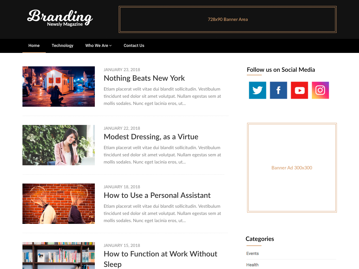 Newsly Magazine Preview Wordpress Theme - Rating, Reviews, Preview, Demo & Download