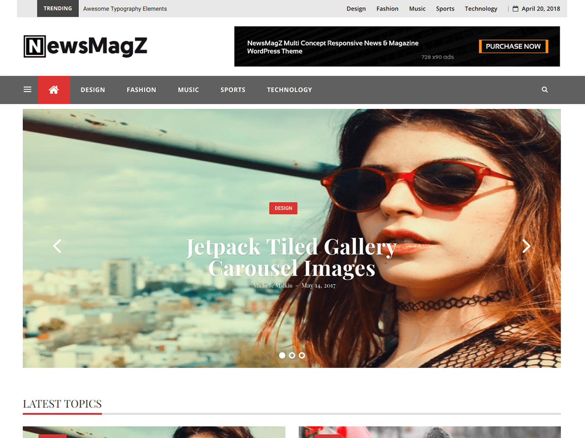NewsMagZ Preview Wordpress Theme - Rating, Reviews, Preview, Demo & Download