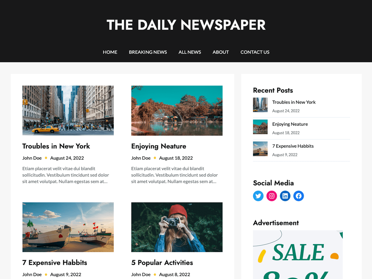 Newspaper Builder Preview Wordpress Theme - Rating, Reviews, Preview, Demo & Download