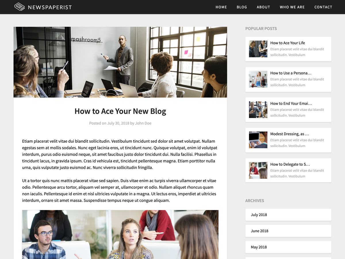 Newspaperist Preview Wordpress Theme - Rating, Reviews, Preview, Demo & Download