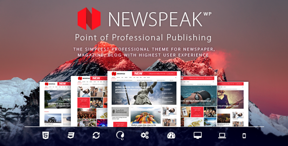 Newspeak Preview Wordpress Theme - Rating, Reviews, Preview, Demo & Download