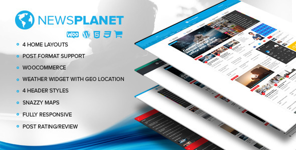 NewsPlanet Preview Wordpress Theme - Rating, Reviews, Preview, Demo & Download