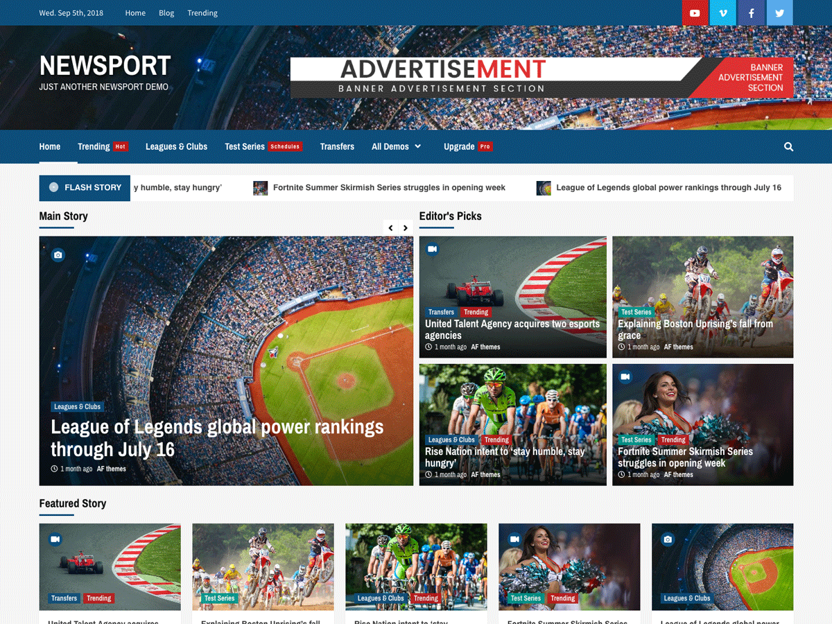 Newsport Preview Wordpress Theme - Rating, Reviews, Preview, Demo & Download