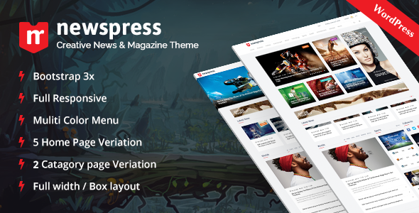 NewsPress Preview Wordpress Theme - Rating, Reviews, Preview, Demo & Download