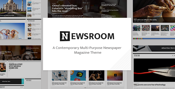 Newsroom Preview Wordpress Theme - Rating, Reviews, Preview, Demo & Download