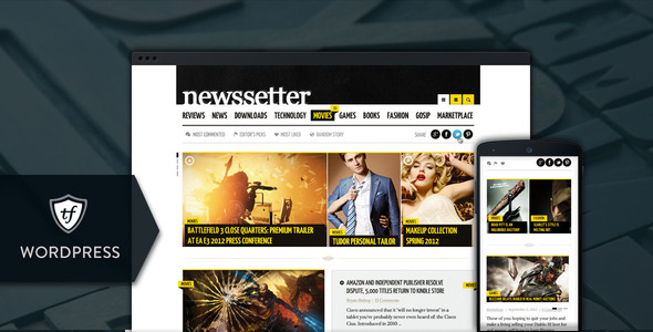 NewsSetter Preview Wordpress Theme - Rating, Reviews, Preview, Demo & Download