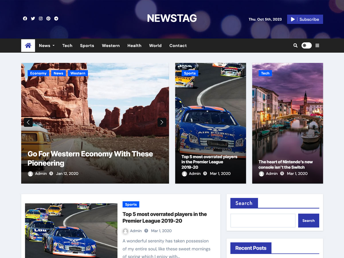 Newstag Preview Wordpress Theme - Rating, Reviews, Preview, Demo & Download