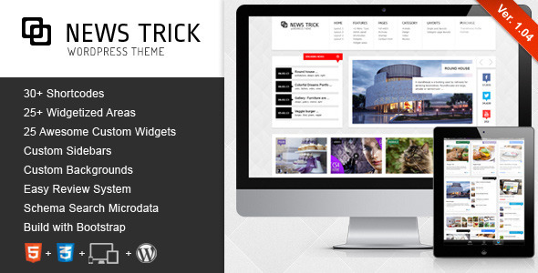 NewsTrick Preview Wordpress Theme - Rating, Reviews, Preview, Demo & Download