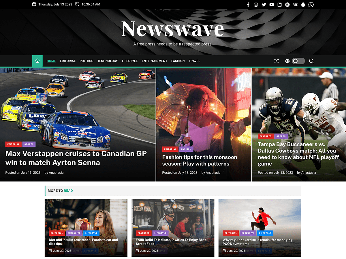 Newswave Preview Wordpress Theme - Rating, Reviews, Preview, Demo & Download