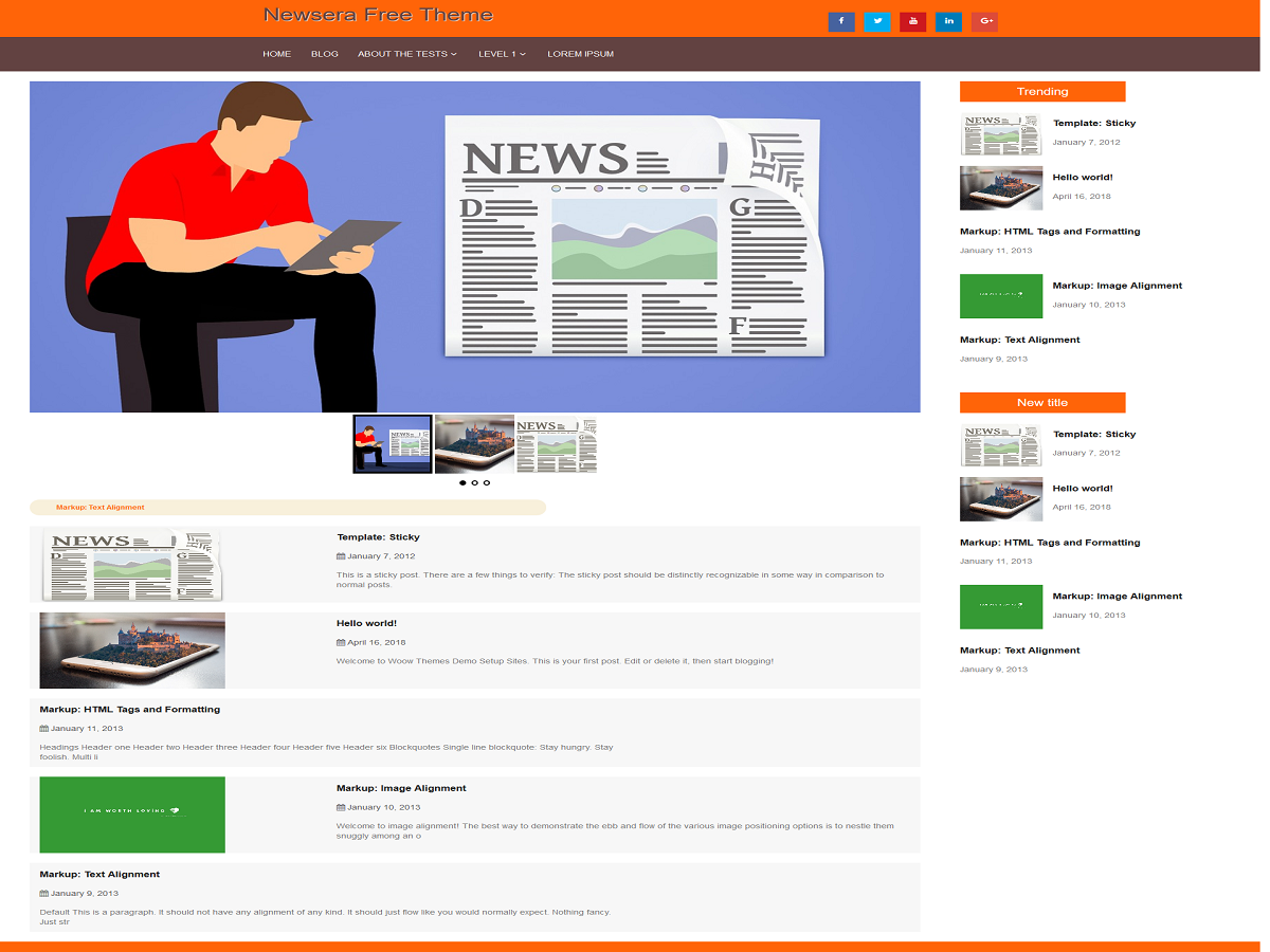 NewsX Preview Wordpress Theme - Rating, Reviews, Preview, Demo & Download