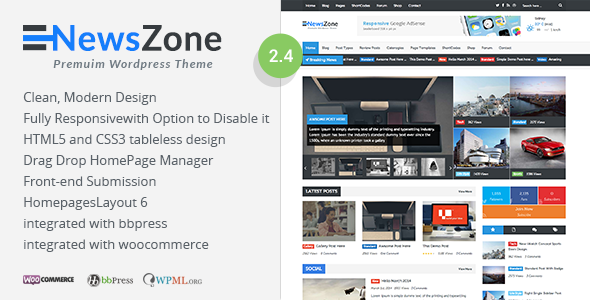 NewsZone Preview Wordpress Theme - Rating, Reviews, Preview, Demo & Download