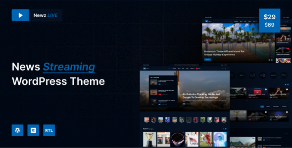 Newz LIVE Preview Wordpress Theme - Rating, Reviews, Preview, Demo & Download