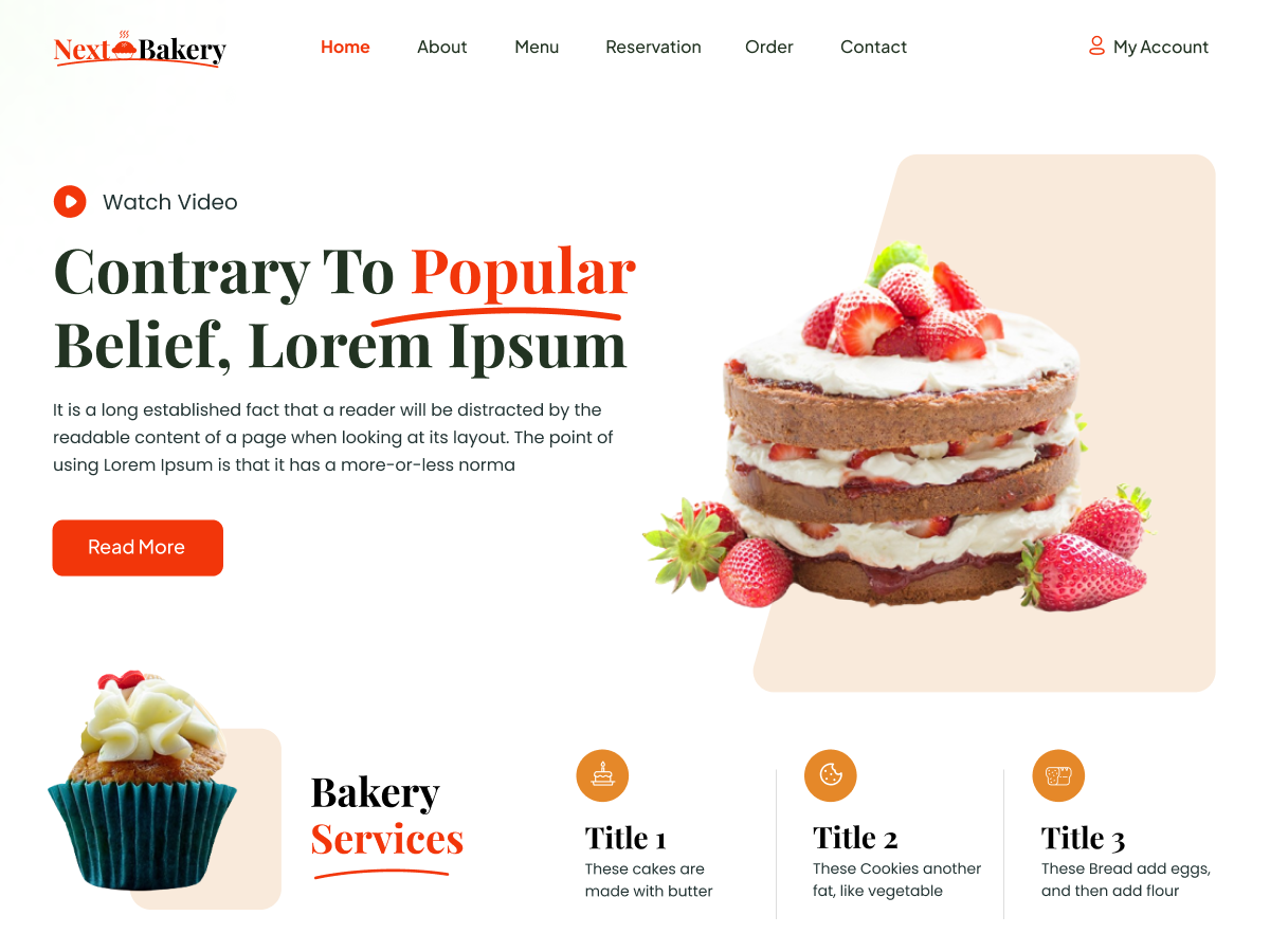 Next Bakery Preview Wordpress Theme - Rating, Reviews, Preview, Demo & Download