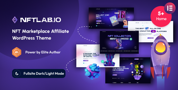 NFTLab Preview Wordpress Theme - Rating, Reviews, Preview, Demo & Download