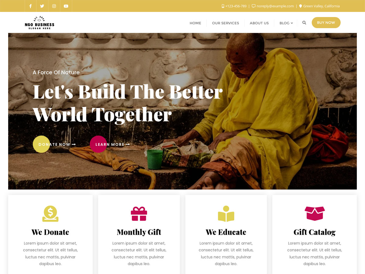 NGO Business Preview Wordpress Theme - Rating, Reviews, Preview, Demo & Download
