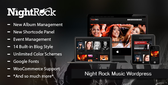 Night Rock Preview Wordpress Theme - Rating, Reviews, Preview, Demo & Download