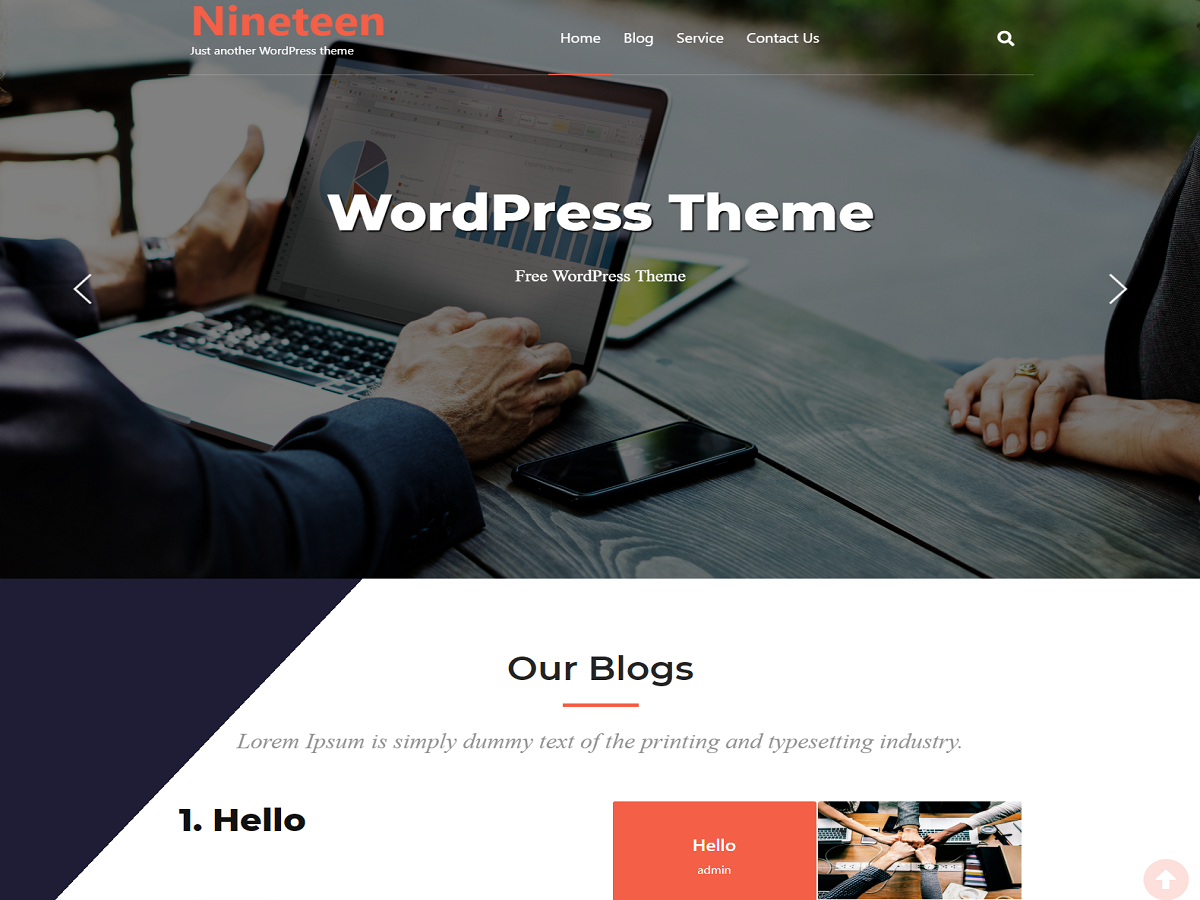 Nineteen Preview Wordpress Theme - Rating, Reviews, Preview, Demo & Download